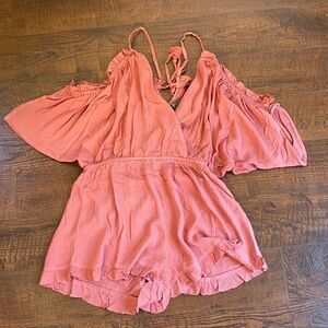 Topshop Romper Swim Coverup